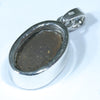 Australian Boulder Opal Silver Pendant with Silver Chain (14mm x 8mm) Code - FF525