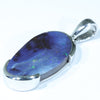 Australian Boulder Opal Silver Pendant with Silver Chain (23mm x 11mm) Code - FF520