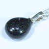 Australian Sandstone Opal Matrix (Fairy Opal) Silver Pendant with Silver Chain (12mm x 9.5mm) Code - Y125