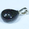 Australian Sandstone Opal Matrix (Fairy Opal) Silver Pendant with Silver Chain (12mm x 9.5mm) Code - Y125