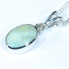 Sterling Silver - Solid Queensland Boulder Opal - Natural Diamond