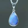Silver Opal and Diamond Pendant at the Australian Opal Shop - Gold Coasr