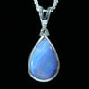 Natural Australian Solid Queensland Boulder Opal and Diamond Pendant