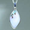 Natural Australian Queensland Boulder Opal Silver Pendant