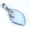 Australian Boulder Opal Silver Pendant with Silver Chain (20mm x 11.5mm) Code - Y77
