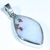 Australian Boulder Opal Silver Pendant with Silver Chain (20mm x 11.5mm) Code - Y77