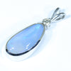 Sterling Silver - Solid Queensland Boulder Opal - Natural Diamond