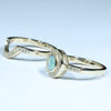 10k Gold - Solid Queensland Boulder Opal - Natural Diamonds