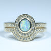 Gold Opal Ring Wedding Set at the Australian Opal Shop, 186 Brisbane Rd, Gold Coast