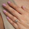 Australian Boulder Opal & Diamond Gold Engagement and Wedding Ring Set - Size  6.25 US Code V011