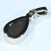 Natural Australian Boulder Opal and Diamond Gold Pendant (11mm x 7mm) Code - Z52