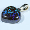 Queensland Boulder Opal Matrix Gold Pendant (13mm x 13mm) Code - Z72