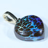 Queensland Boulder Opal Matrix Gold Pendant (13mm x 13mm) Code - Z72