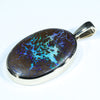 Queensland Boulder Opal Matrix Gold Pendant (25mm x 16mm) Code - Z65