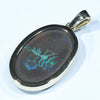 Queensland Boulder Opal Matrix Gold Pendant (25mm x 16mm) Code - Z65