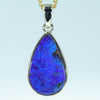 Natural Australian Boulder Opal Gold Pendant