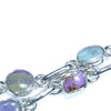 Australian Boulder Opal Silver Bracelet 16.5cm - 18cm Code  CC41