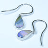Australian Boulder Opal Silver Earring (12mm x 7mm) Code - V16