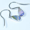 Australian Boulder Opal Silver Earring (12mm x 7mm) Code - V16