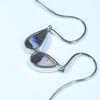 Australian Boulder Opal Silver Earring (12mm x 7mm) Code - V16