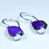 Australian Boulder Opal Silver Earring (12.5mm x 7mm) Code - V15