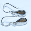 Australian Boulder Opal Silver Earring (12.5mm x 7mm) Code - V15