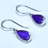 Australian Boulder Opal Silver Earring (12.5mm x 7mm) Code - V15