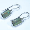 Australian Boulder Opal Silver Earring (12mm x 7mm) Code - V004