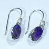 Australian Boulder Opal Silver Earring (10mm x 6mm) Code - V002