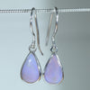 Natural Australian Boulder Opal Silver Drop Earrings