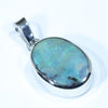 Queensland Boulder Opal Silver Pendant with Silver Chain (14mm x 10mm) Code - Y241