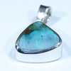 Queensland  Boulder Opal Silver Pendant with Silver Chain (12mm x 11.5mm) Code - Y244