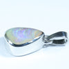 Queensland  Boulder Opal Silver Pendant with Silver Chain (11mm x 8.5mm) Code - Y218