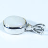 Coober Pedy Opal and Diamond Silver Pendant with Silver Chain (10mm x 8mm) Code - Y94