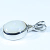 Coober Pedy Opal and Diamond Silver Pendant with Silver Chain (10mm x 8mm) Code - Y94