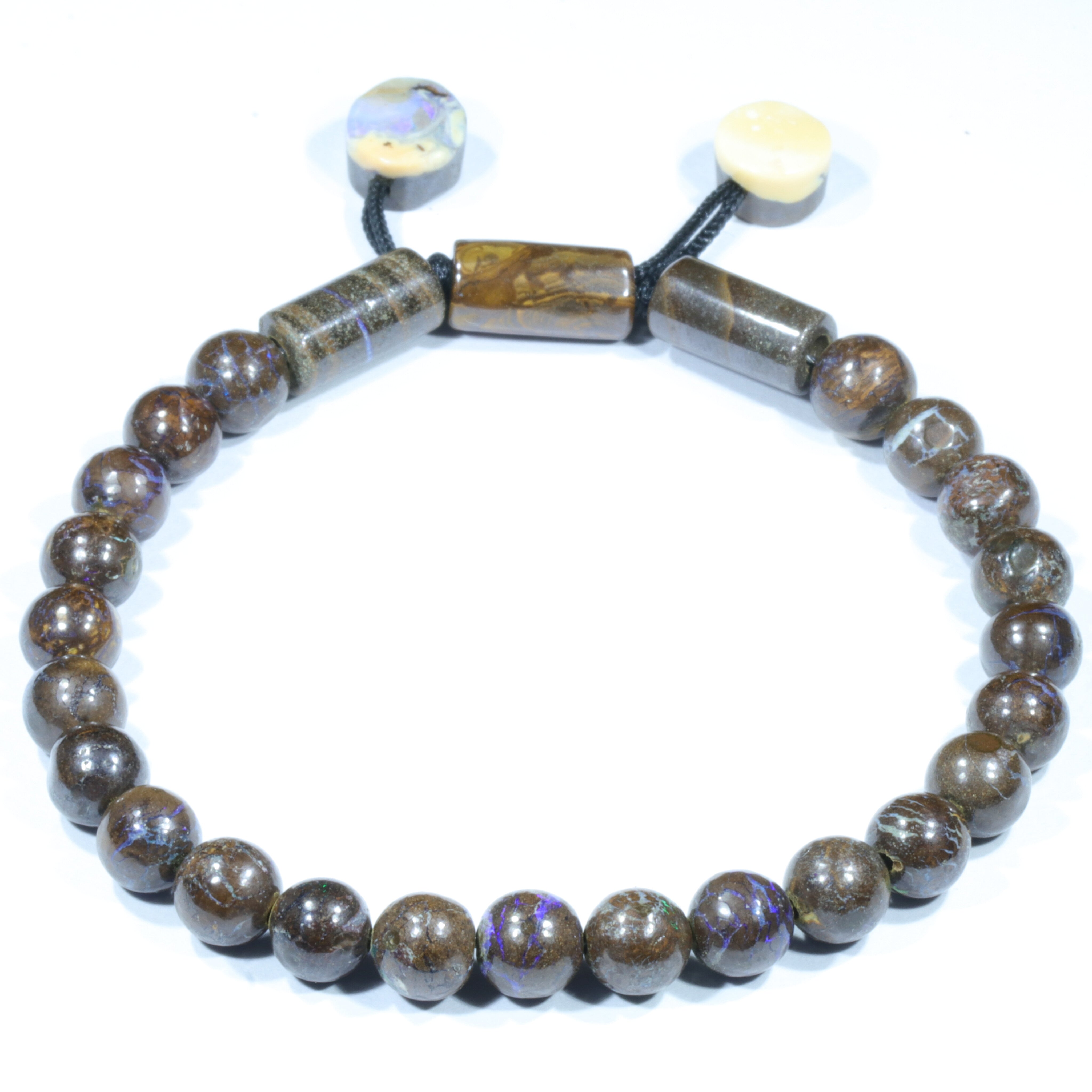 Australian Boulder Opal Matrix Bracelet 18cm Code BR878