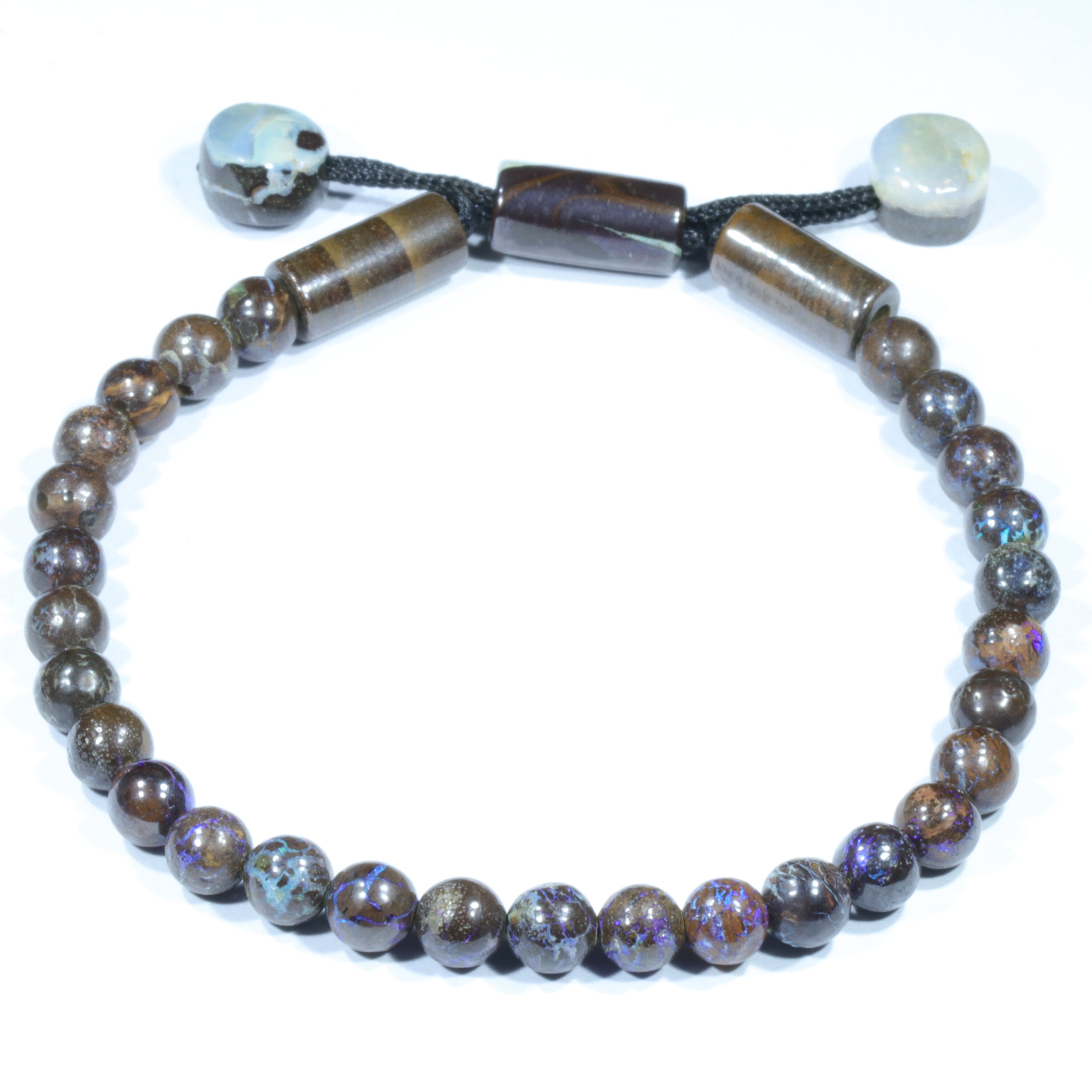 Australian Boulder Opal Matrix Bracelet 18cm Code BR877