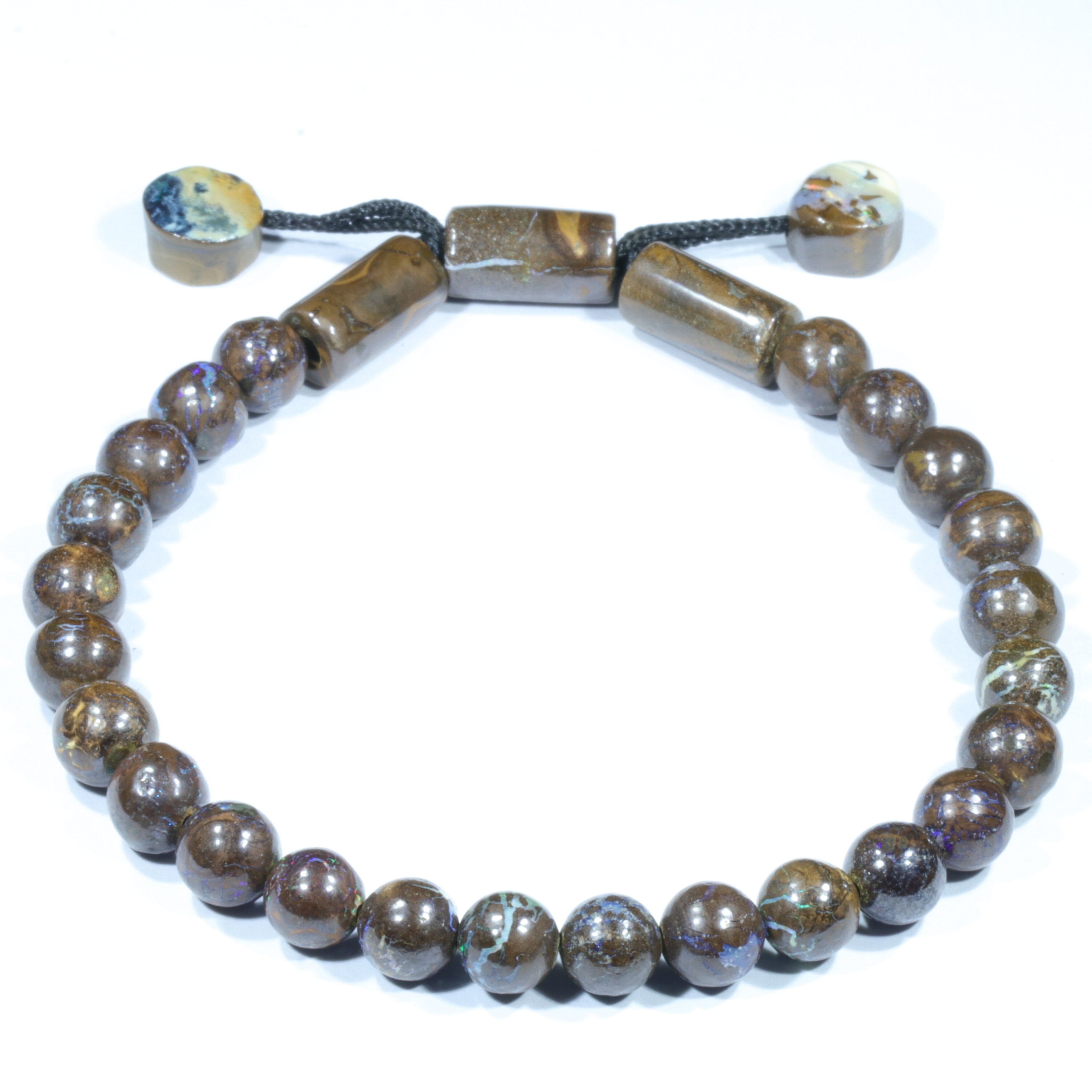 Australian Boulder Opal Matrix Bracelet 19cm Code BR876