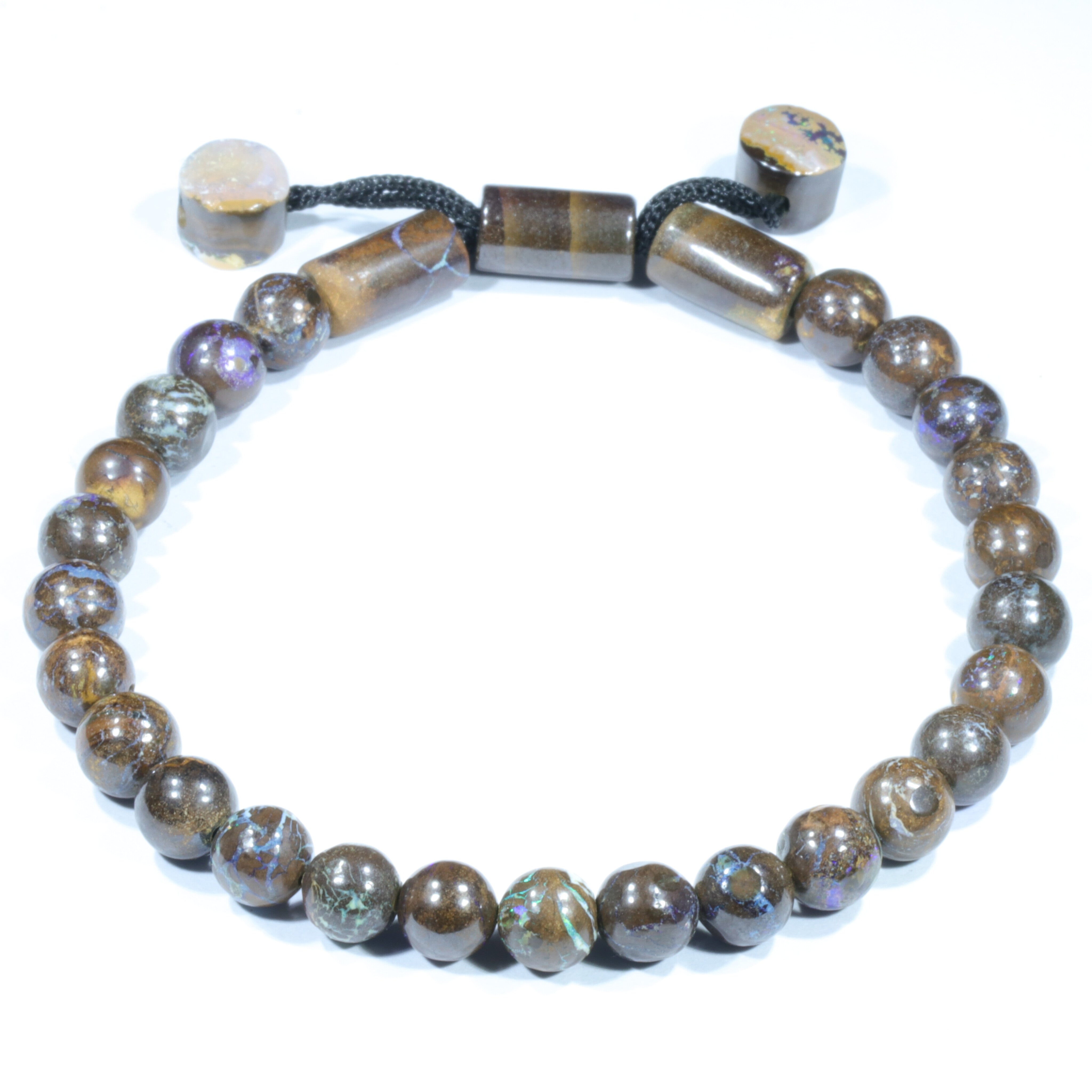 Australian Boulder Opal Matrix Bracelet 19cm Code BR875
