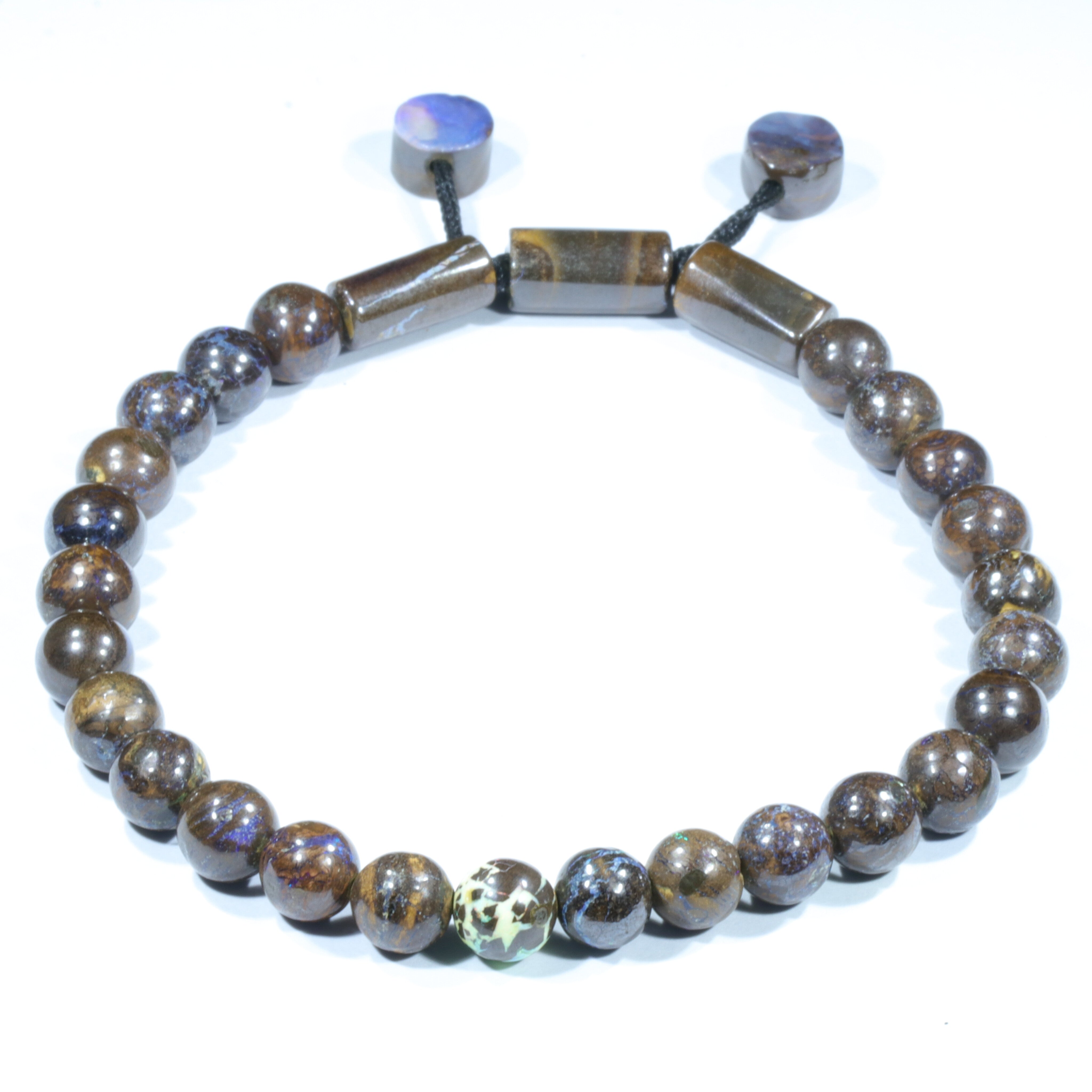 Australian Boulder Opal Matrix Bracelet 23.5cm Code BR879