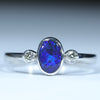 Black Opal Silver Ring - Australian Opal Shop - 186 Brisbane Rd - Gold Coast