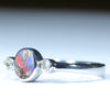 Sterling Silver - Solid Queensland Boulder Opal - Natural Diamonds