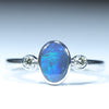 Silver Black Opal Ring - Australian Opal Shop - 186 Brisbane Rd - Gold Coast
