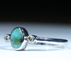 Sterling Silver - Solid Queensland Boulder Opal - Natural Diamonds