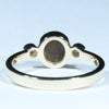 Natural Solid Australian Boulder Opal and Diamond Gold Ring - Size 7.25  US Code - V45