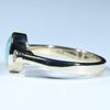 Natural Solid Australian Boulder Opal and Diamond Gold Ring - Size 6.75  US Code - V44