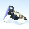 Natural Solid Australian Boulder Opal Gold Ring - Size 7.25 Code - V35