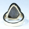 Natural Solid Australian Boulder Opal Gold Ring - Size 7.25 Code - V35