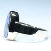 Natural Solid Australian Boulder Opal Gold Ring - Size 8.75 Code - V36