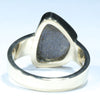 Natural Solid Australian Boulder Opal Gold Ring - Size 8.75 Code - V36